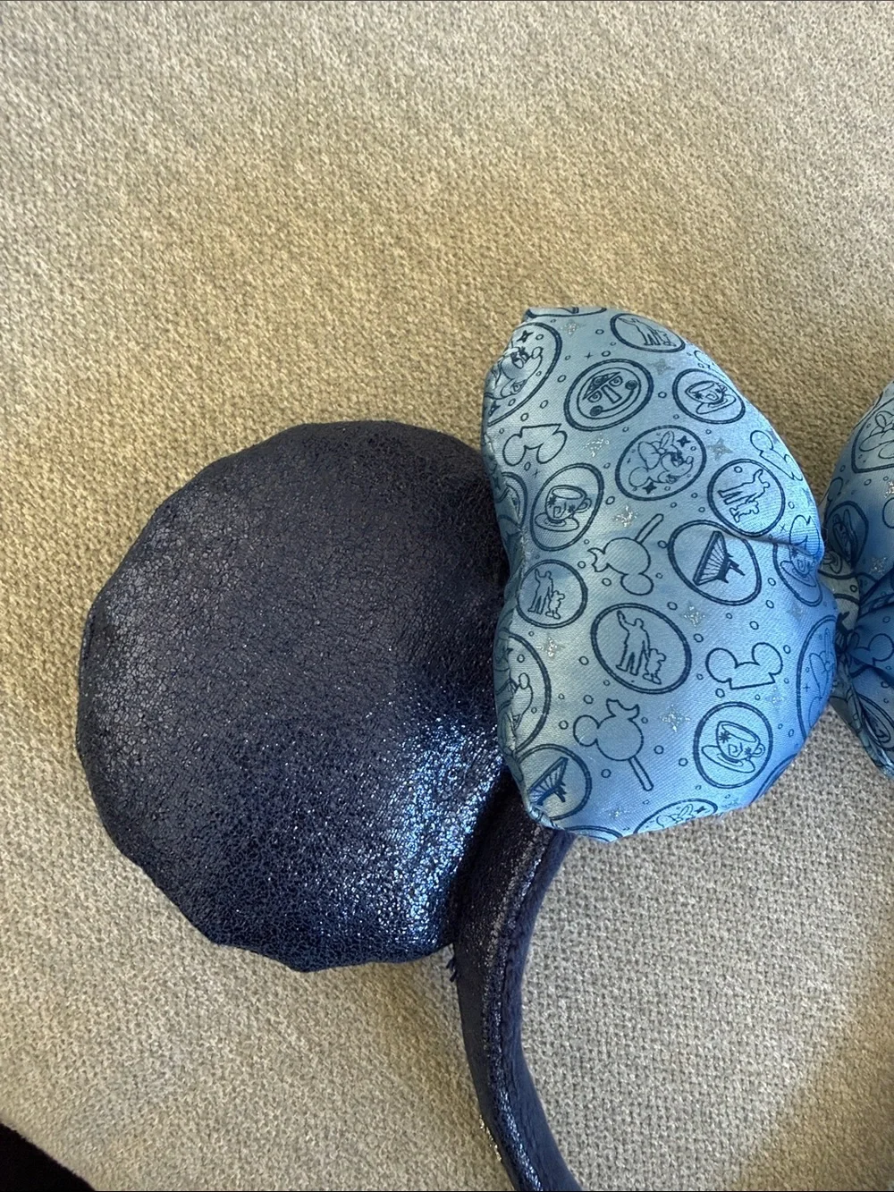 Minnie Ears Disney World Blue Sparkly - 2018